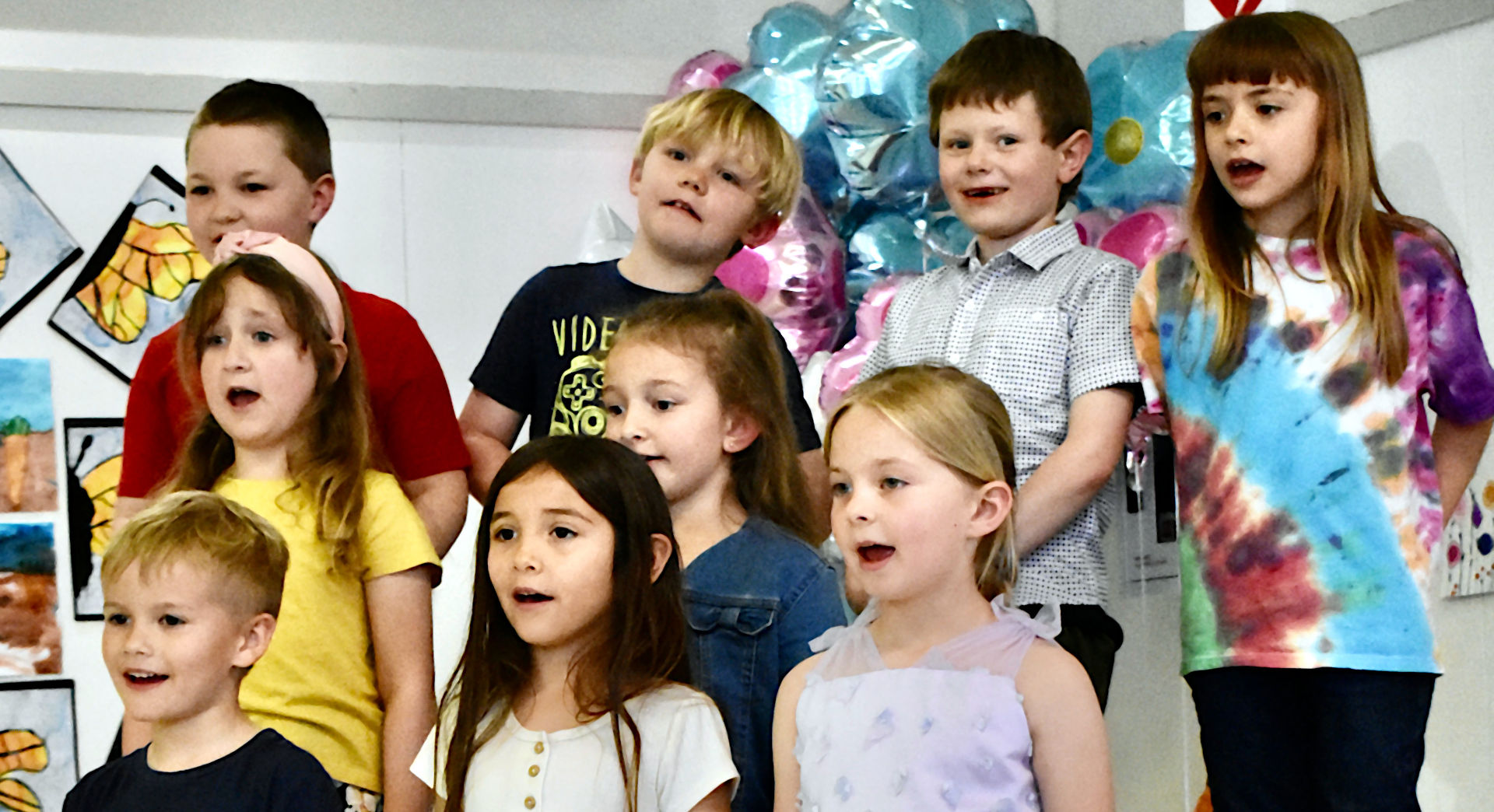 Children singing